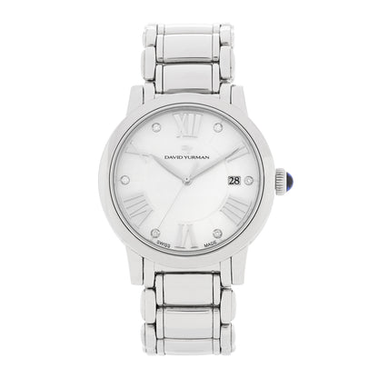 David Yurman Stainless Steel Diamond Mother of Pearl 38mm Classic Quartz Watch 1 of 5