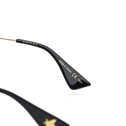 Gucci Metal Rectangular Frame Sunglasses GG0414S Gold Multicolor 6 of 7