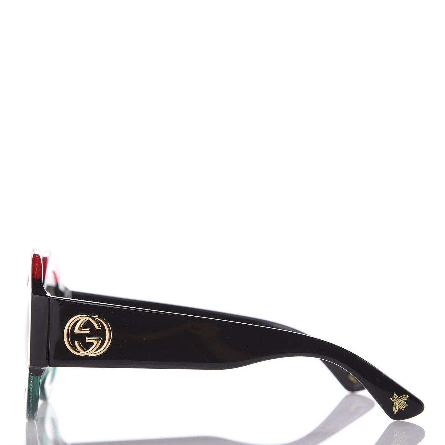 Acetate Round GG0084S Sunglasses Black Red Green