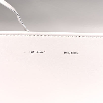 Off-White Calfskin Striped Diag Binder Flap Bag White 7 of 13