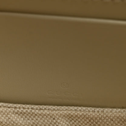 Gucci Boarded Dyana Lux Calfskin Web Mini Bamboo 1947 Top Handle Bag Mystic White 6 of 10
