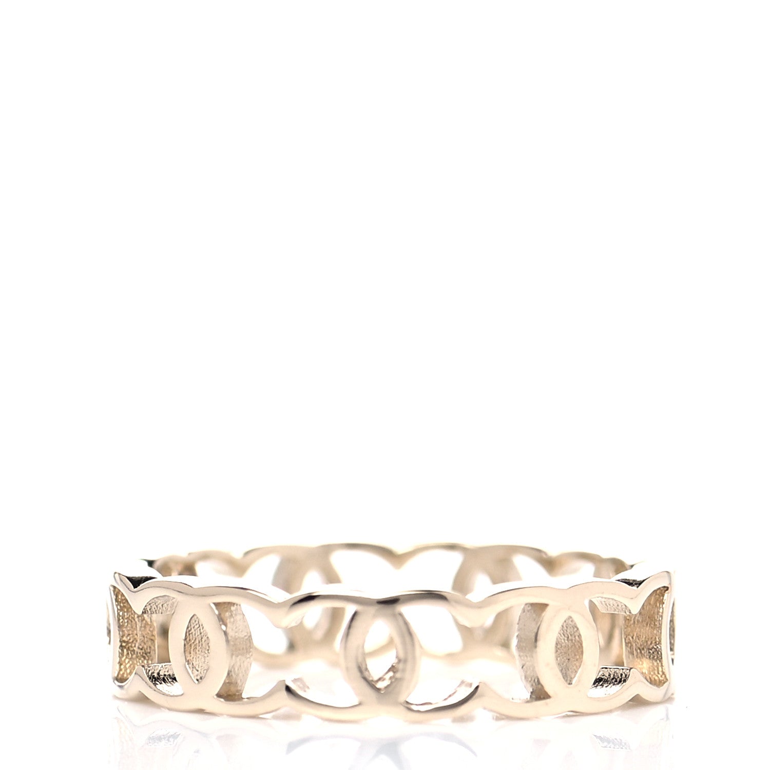 Chanel Metal CC Ring 6 52 Gold 3 of 4