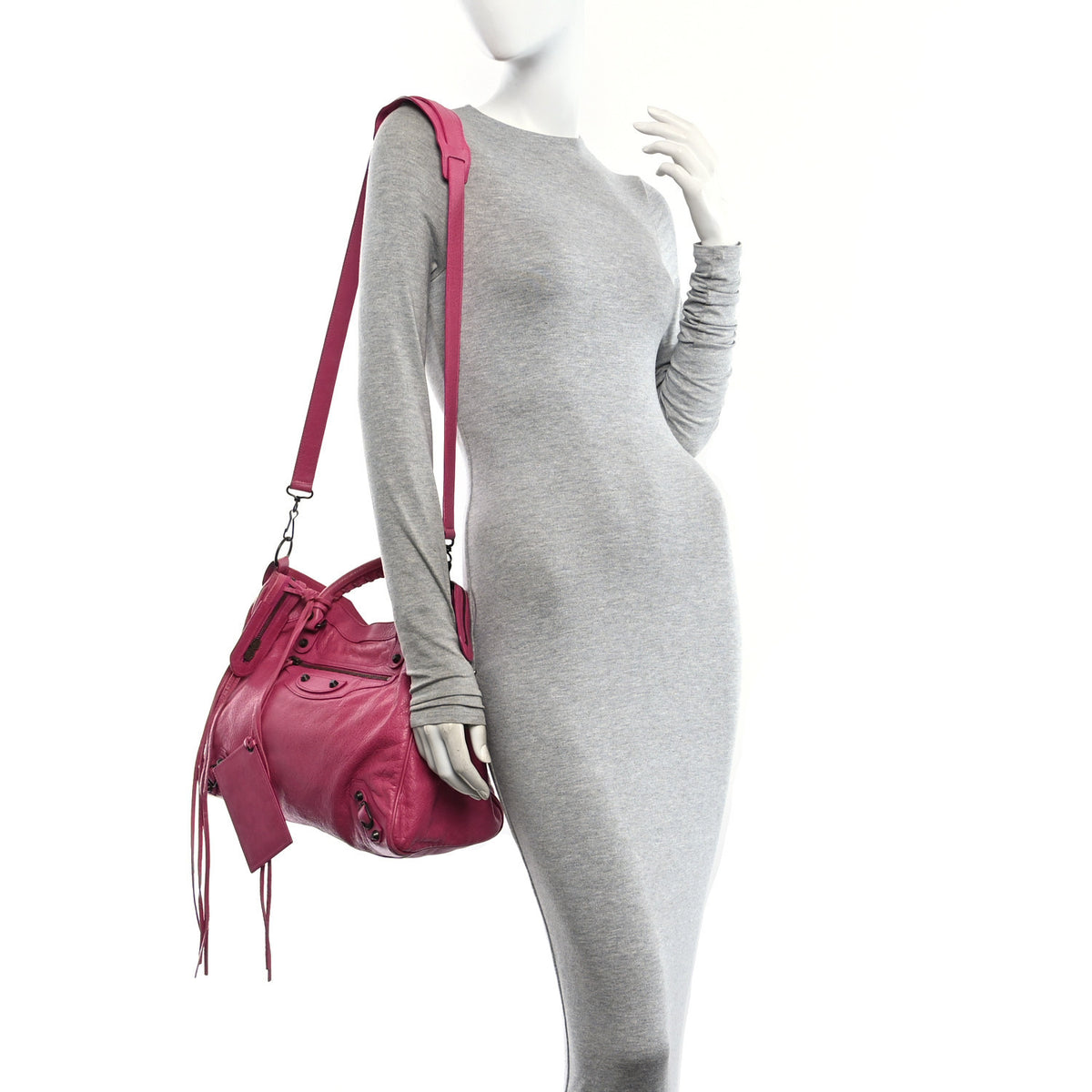 Agneau Classic Hardware Velo Cyclamen Fucsia
