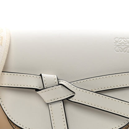 Loewe Soft Calfskin Mini Gate Dual Bag Soft White Paper Craft 8 of 10
