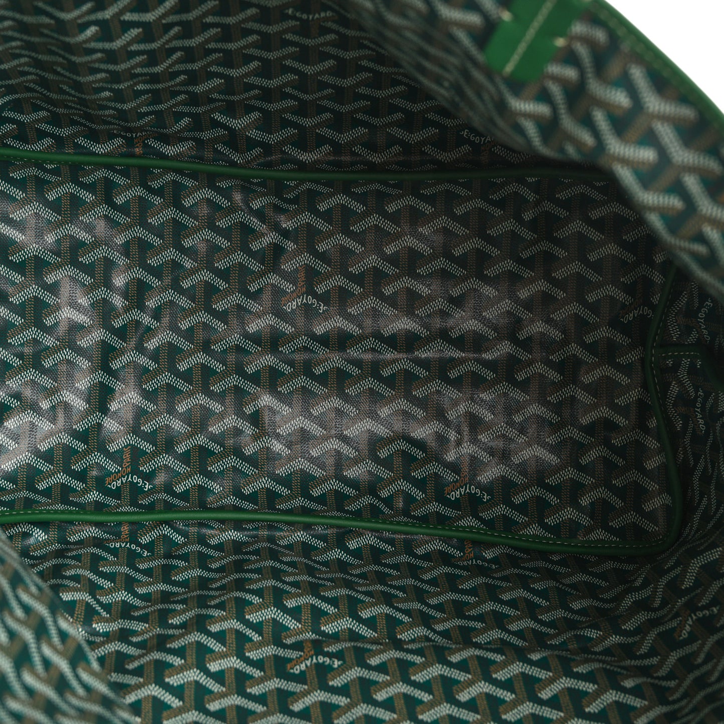 Goyardine Reversible Anjou GM Green