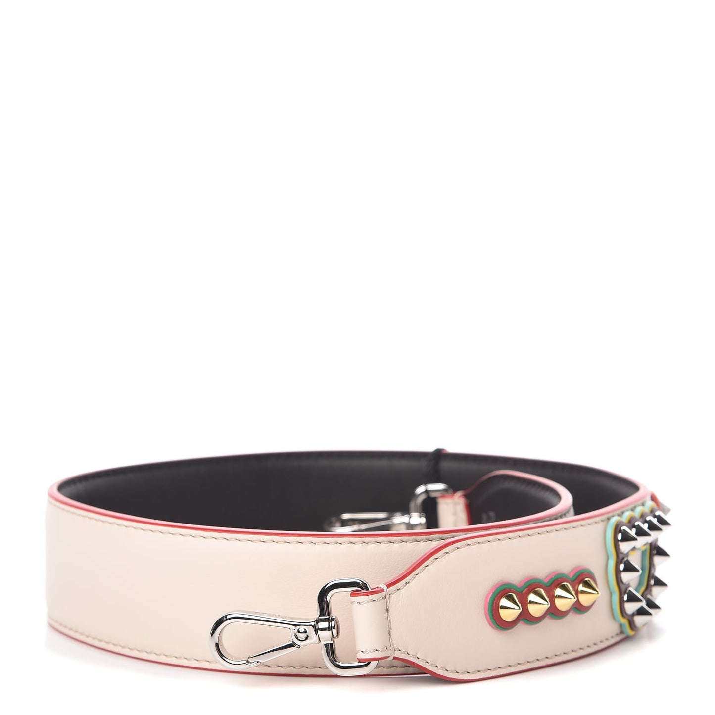 Vitello Dolce Fun Fair Metal Studded Strap You Camelia Multicolor