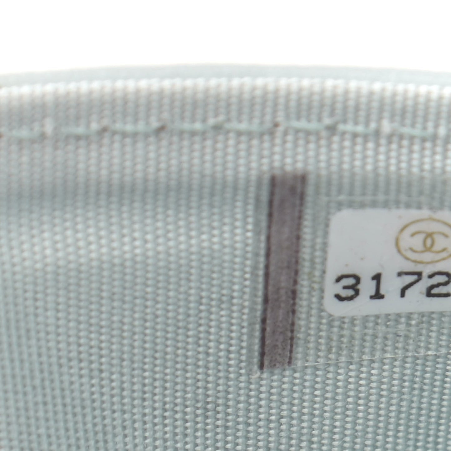 Lambskin Quilted Chanel 19 Card Holder Light Blue