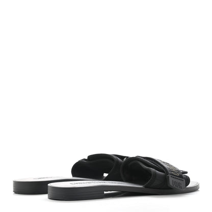 Christian Dior Technical Stretch Fabric Camouflage Dio(r)evolution Slide Sandals 39 Black Military 4 of 7