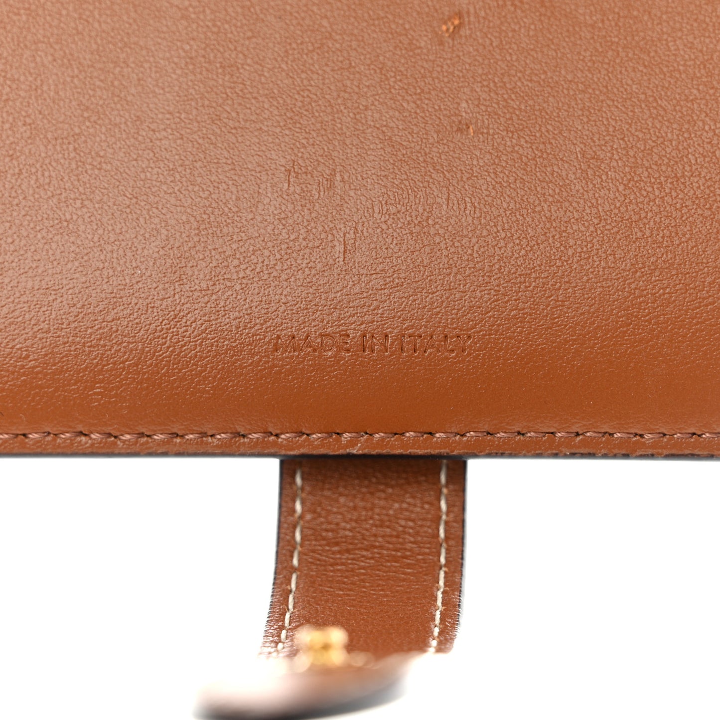 Canvas Triomphe Medium Strap Wallet Tan