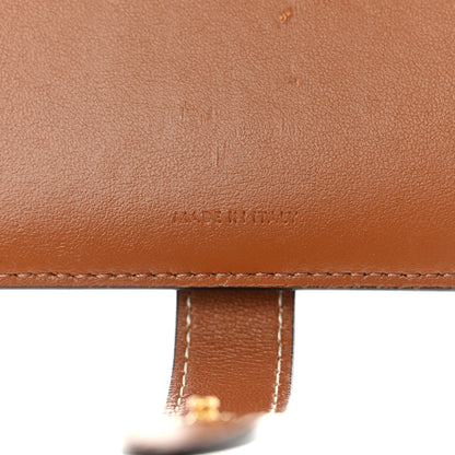 Celine Canvas Triomphe Medium Strap Wallet Tan 7 of 12