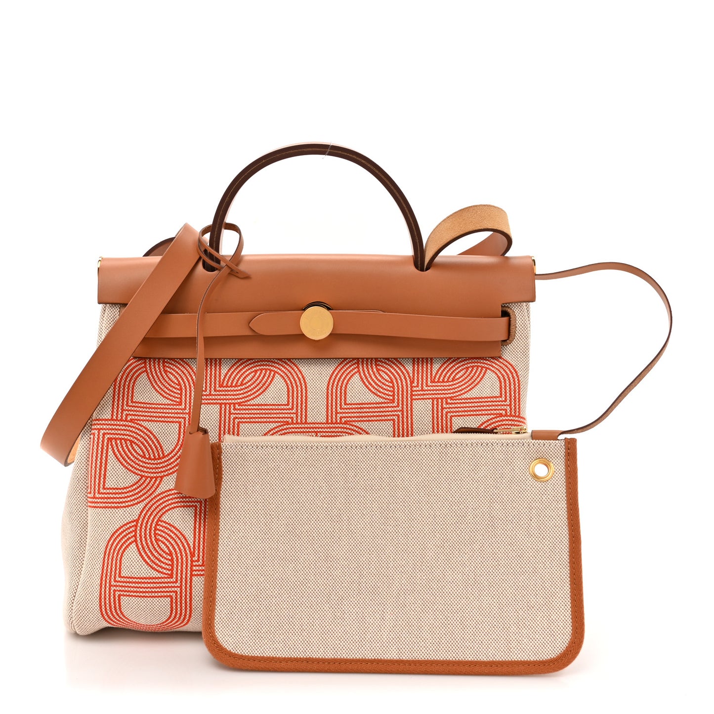 H Plume Canvas Vache Hunter Circuit 24 Herbag Zip Retourne 31 Orange Mecano Ecru Beige Naturel