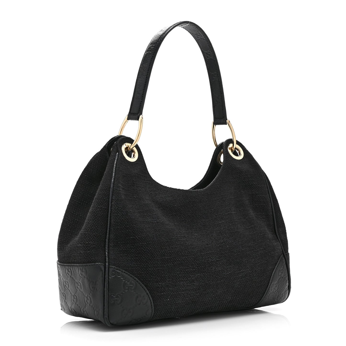 Canvas Guccissima Hobo Black