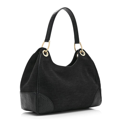 Gucci Canvas Guccissima Hobo Black 3 of 12