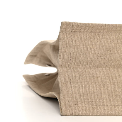 Saint Laurent Linen Calfskin Rive Gauche Tote Optic White 8 of 10