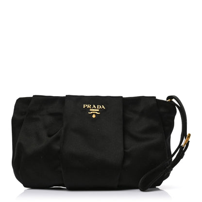 Prada Tessuto Nylon Bow Wristlet Black 1 of 9