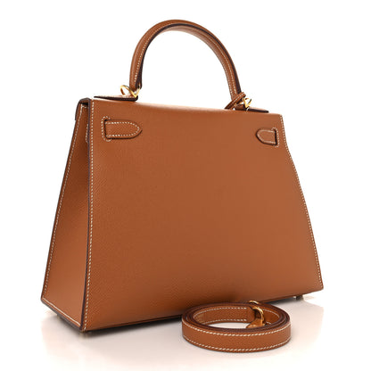 Hermes Epsom Kelly Sellier 28 Gold 3 of 12