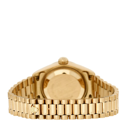 Rolex 18K Yellow Gold 26mm Oyster Perpetual Datejust President Watch Champagne 69178 3 of 4