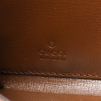 Balenciaga X GUCCI GG Monogram Azalea Calfskin Neo Classic Zip Around Wallet Beige Ebony Brown Sugar 6 of 8