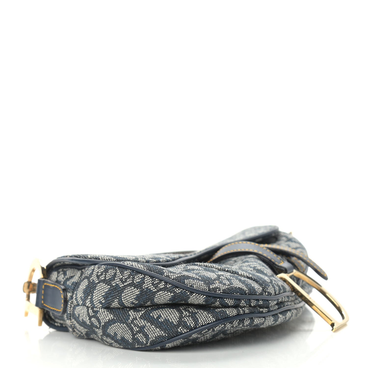 Christian Dior Monogram Saddle Bag Blue 4 of 9