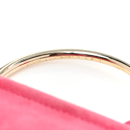 Chloe Suede Calfskin Mini Faye Bracelet Bag Fuchsia Rose 12 of 14