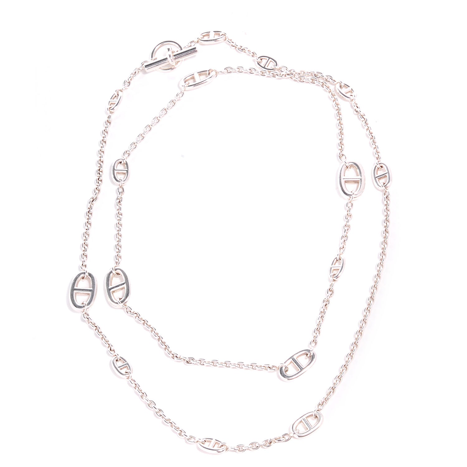 Hermes Sterling Silver Farandole Necklace 120 1 of 6