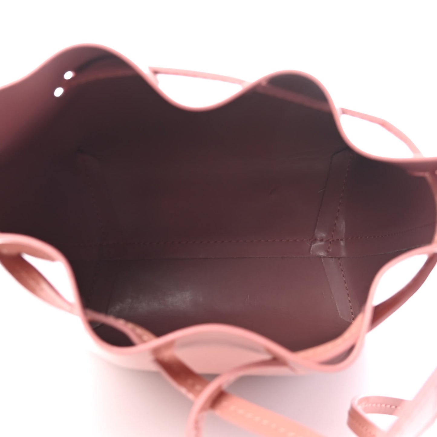 Patent Calfskin Mini Bucket Blush