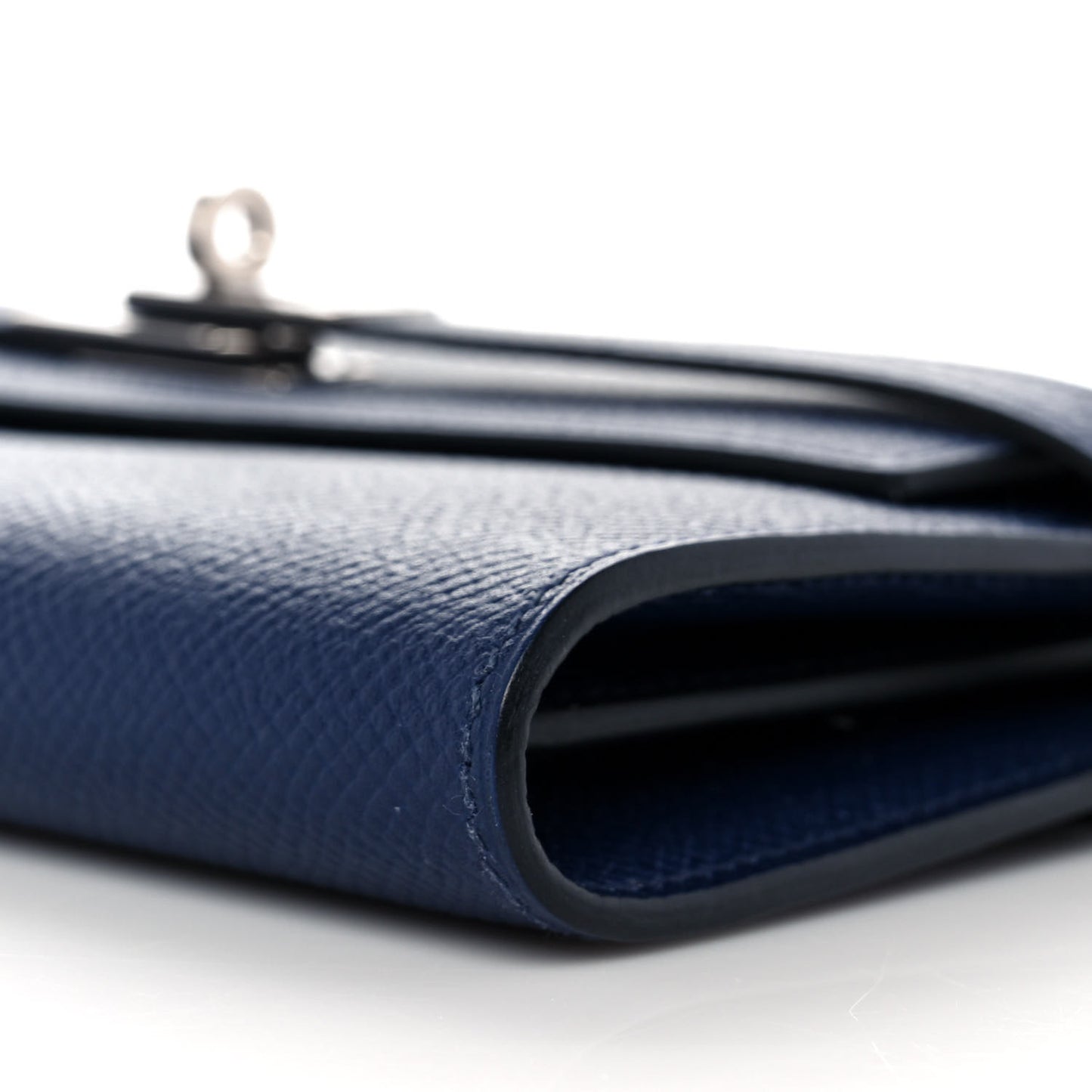 Epsom Kelly Longue Wallet Bleu Saphir