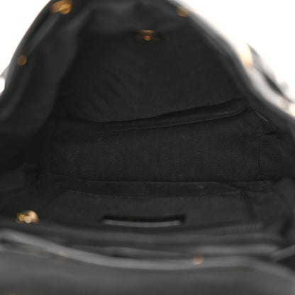 Chanel Calfskin Chevron Quilted Small Urban Spirit Backpack Black 5 of 11