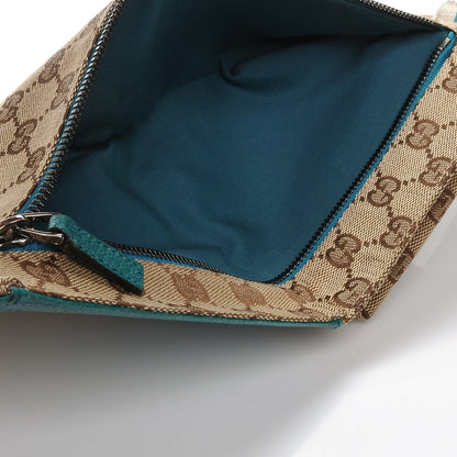Gucci GG Monogram Web Double Pocket Belt Bag Turquoise 5 of 9