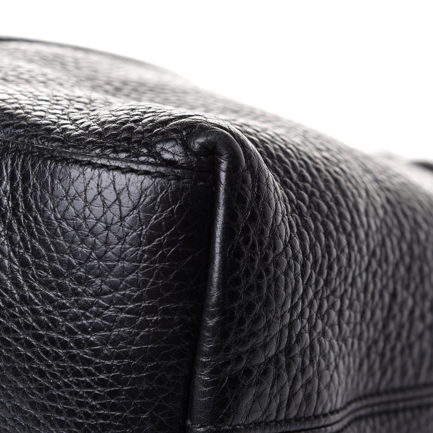 Gucci Pebbled Calfskin Medium Soho Chain Shoulder Bag Black 11 of 14