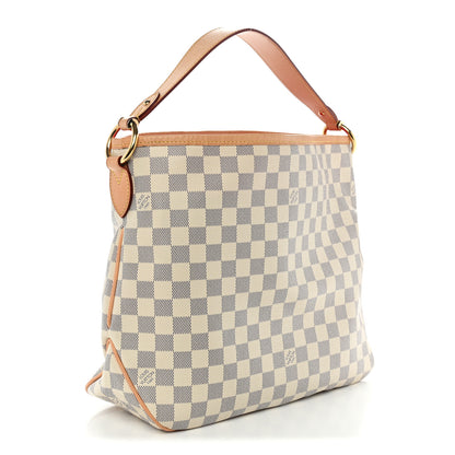 Louis Vuitton Damier Azur Delightful MM Pink 3 of 9