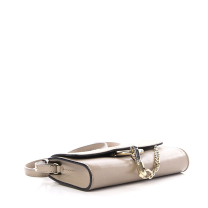 Chloe Suede Calfskin Mini Faye Shoulder Bag Motty Grey 3 of 11