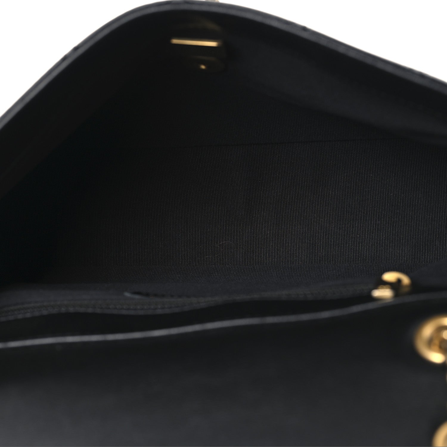 Chanel Calfskin Stitched Chain Flap Black 5 of 11