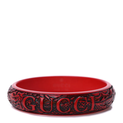 Gucci Resin Logo Flora Bracelet Red 1 of 5