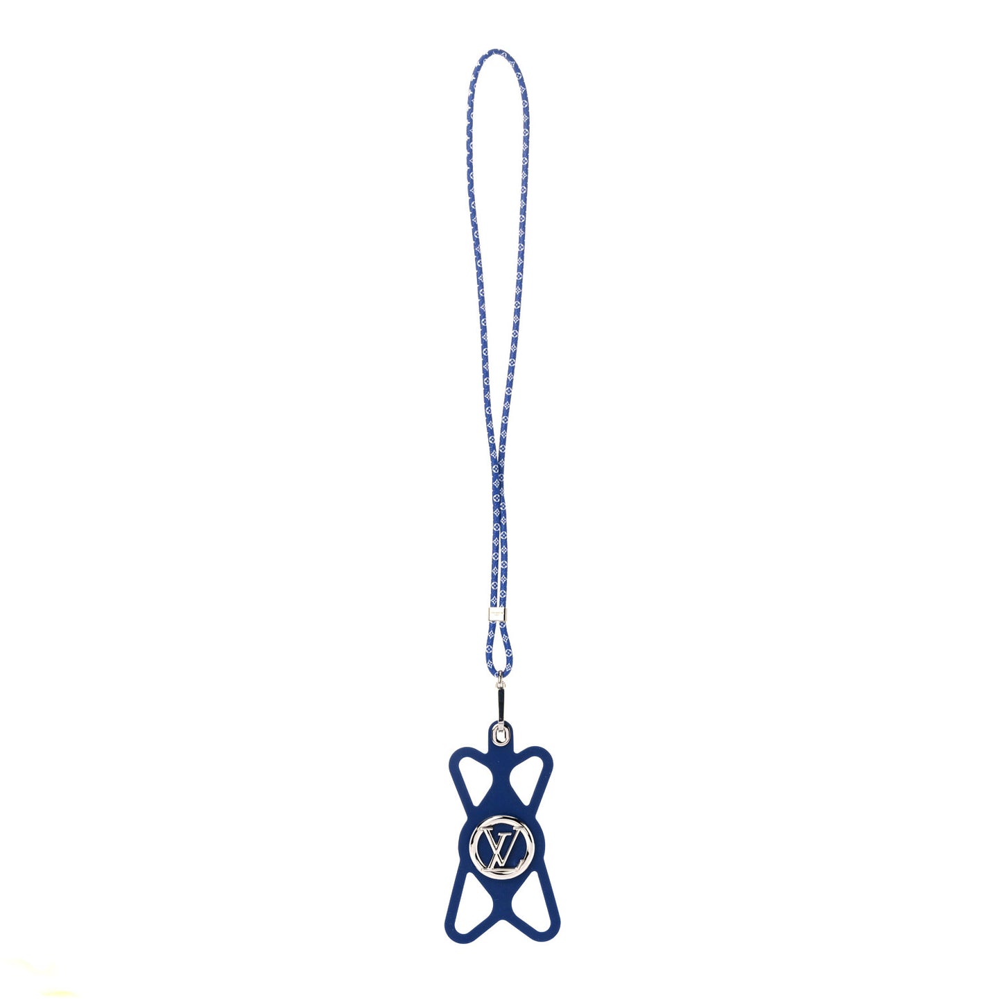 Monogram Silicone Louise Phone Holder Blue
