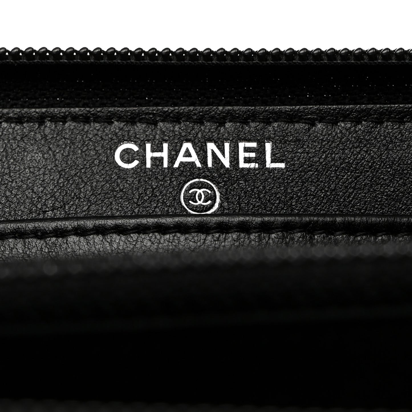 Caviar Large Timeless CC Zip Around Wallet Black