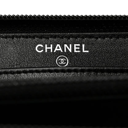 Chanel Caviar Large Timeless CC Zip Around Wallet Black 6 of 10