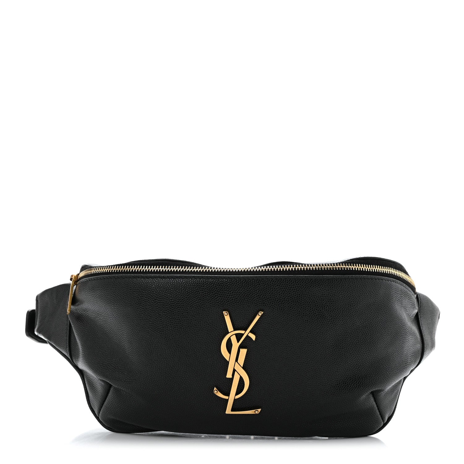Saint Laurent Grain De Poudre Monogram Belt Bag Black 1 of 11