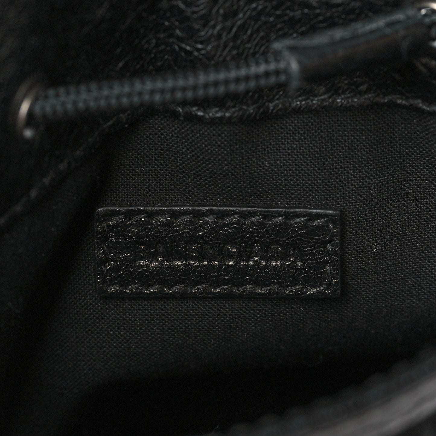 Agneau Arena Small Explorer Crossbody Pouch Black