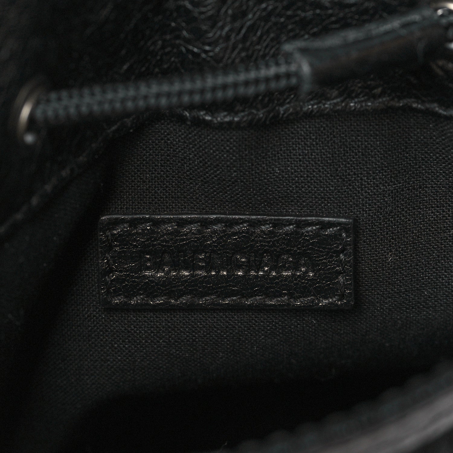 Balenciaga Agneau Arena Small Explorer Crossbody Pouch Black 6 of 6