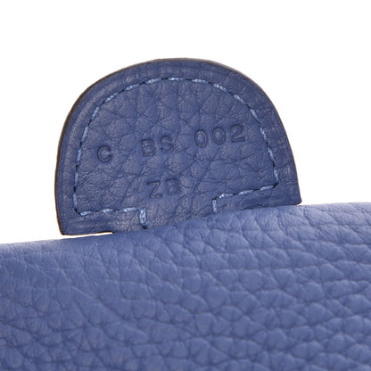 Hermes Taurillon Clemence Evelyne III PM Bleu Agate 7 of 8