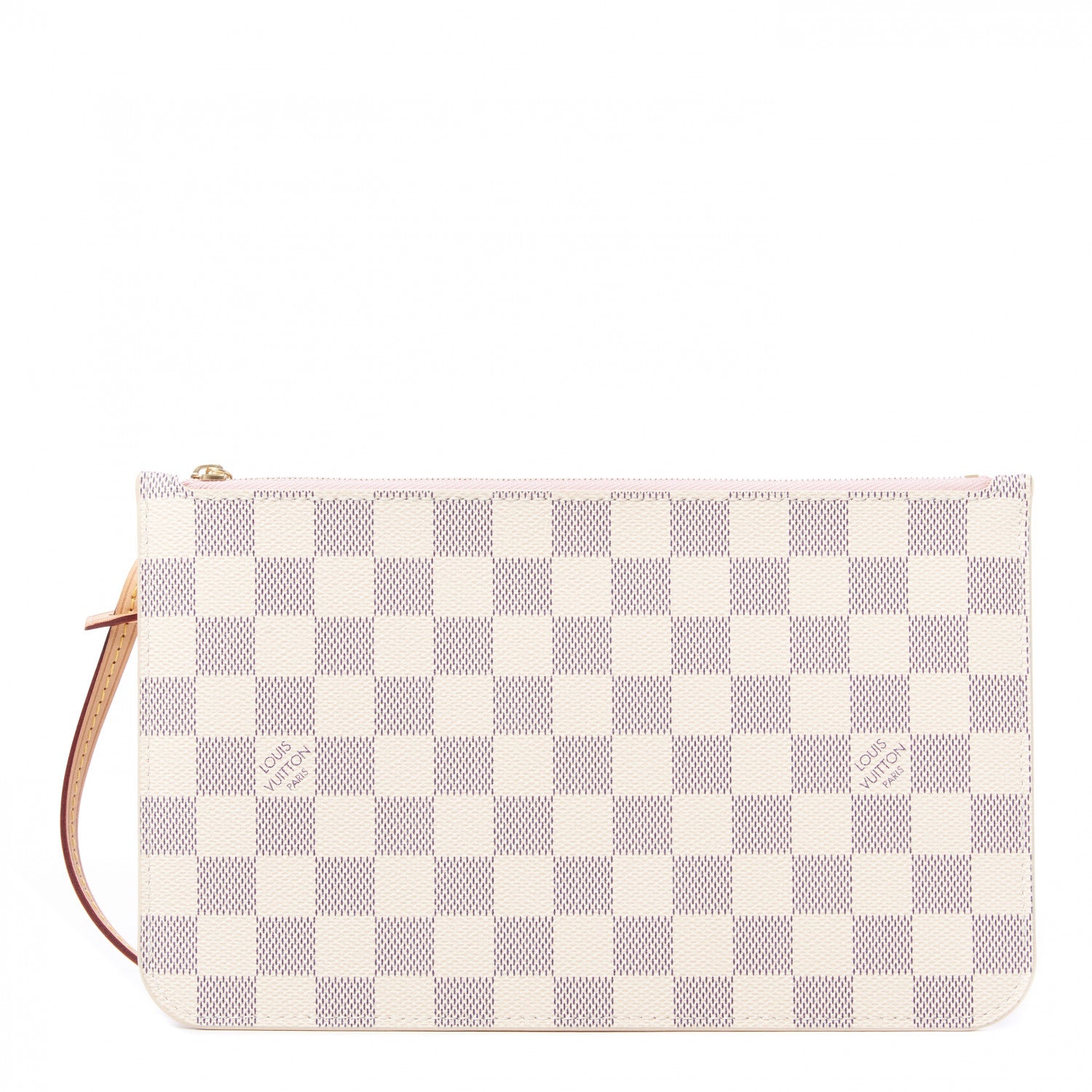 Louis Vuitton Damier Azur Neverfull MM GM Pochette Rose Ballerine 1 of 7