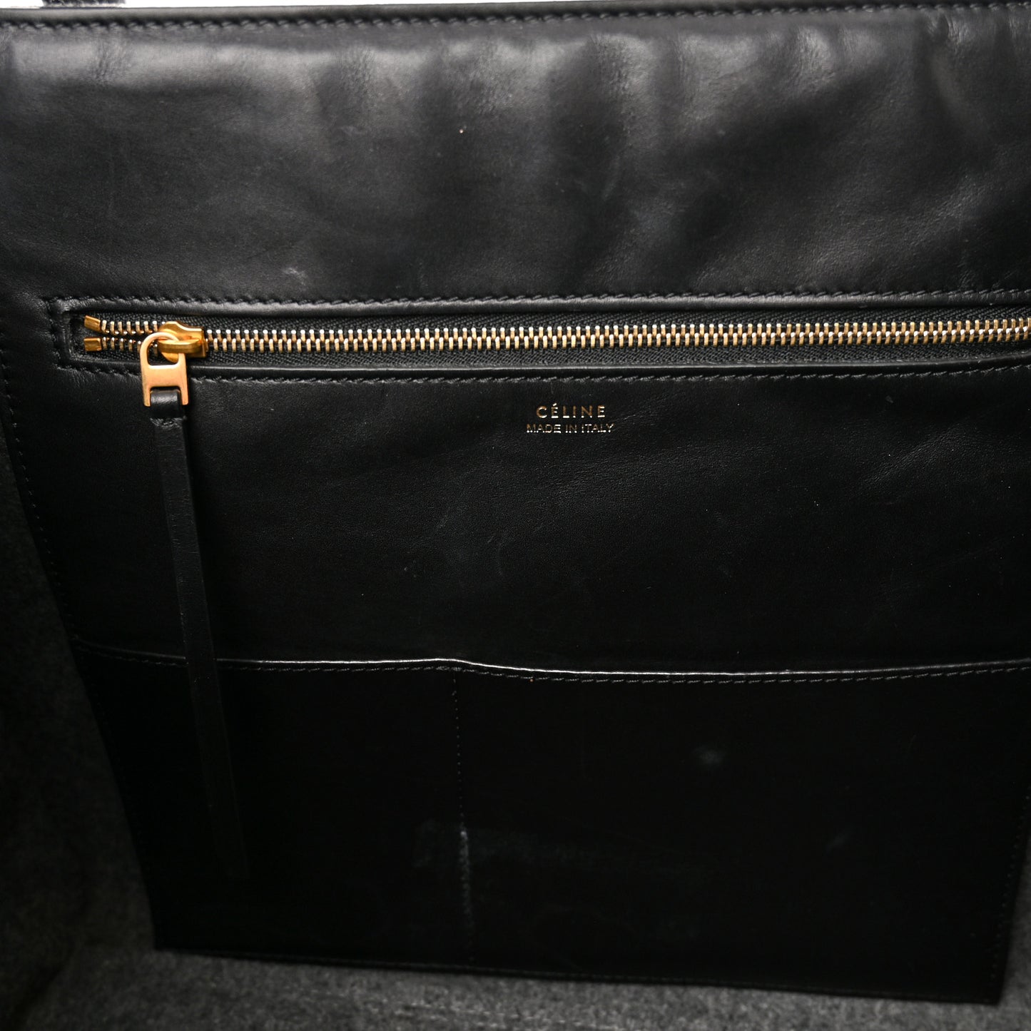Felt Calfskin Medium Tie Knot Tote Grey Black