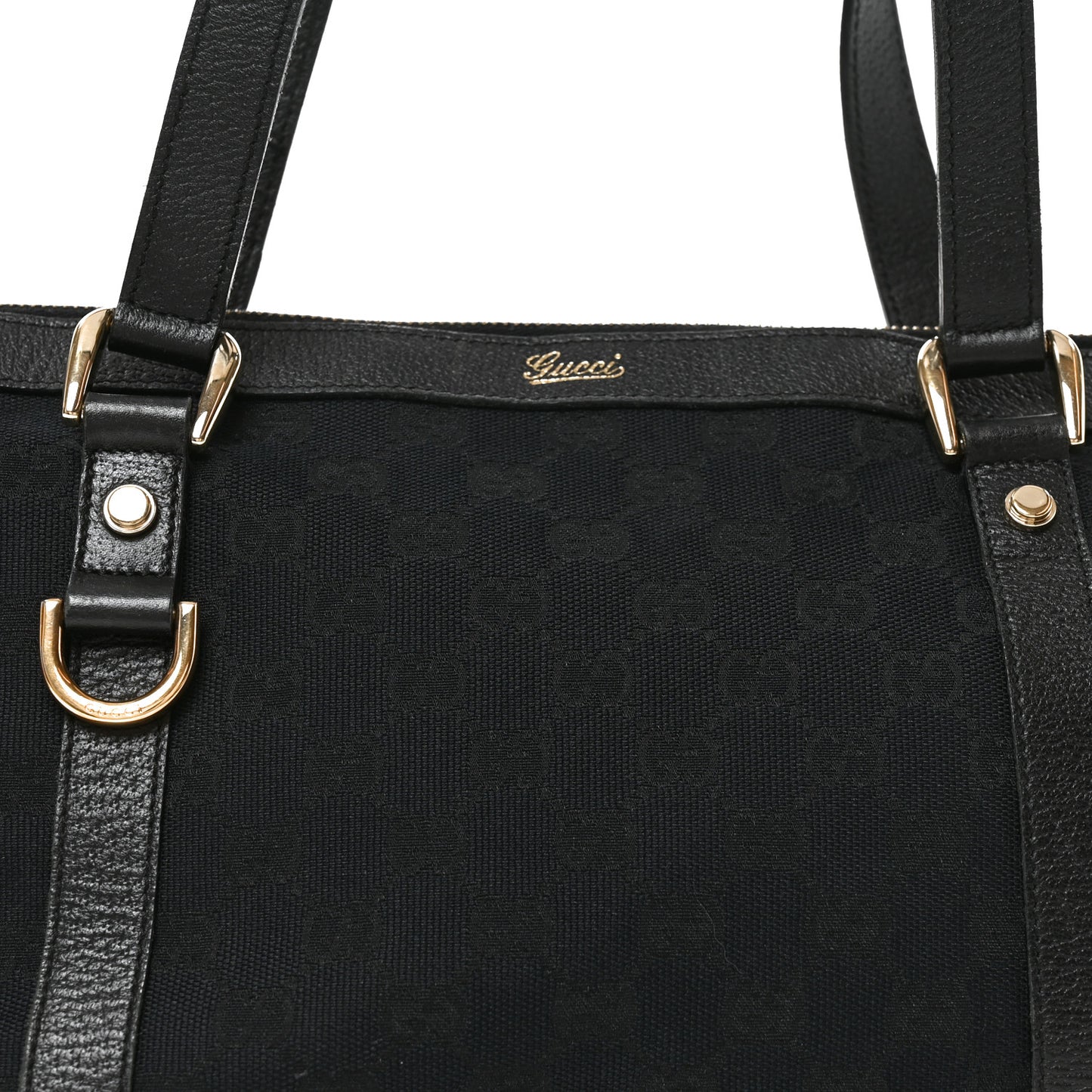Monogram Medium Abbey Tote Black