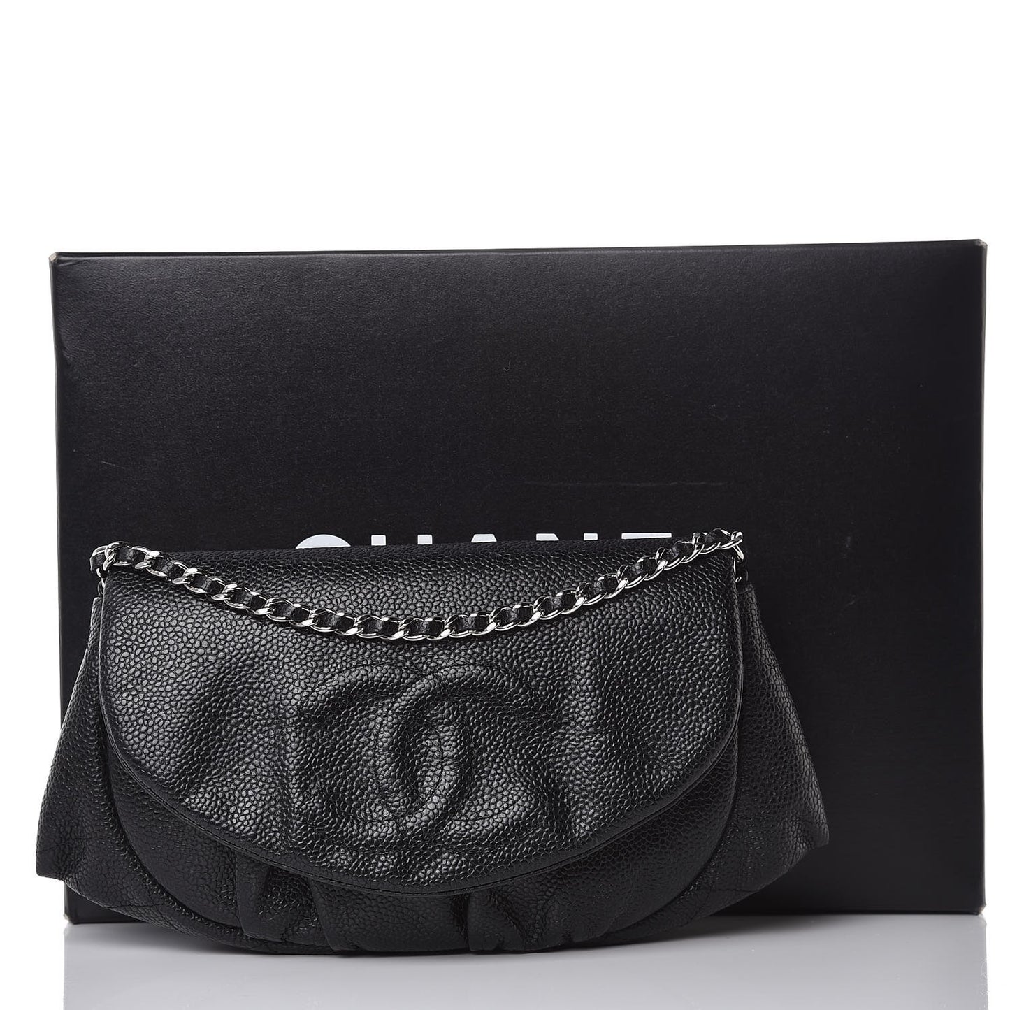 Caviar Half Moon Wallet On Chain WOC Black