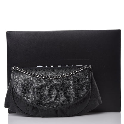 Chanel Caviar Half Moon Wallet On Chain WOC Black 9 of 12