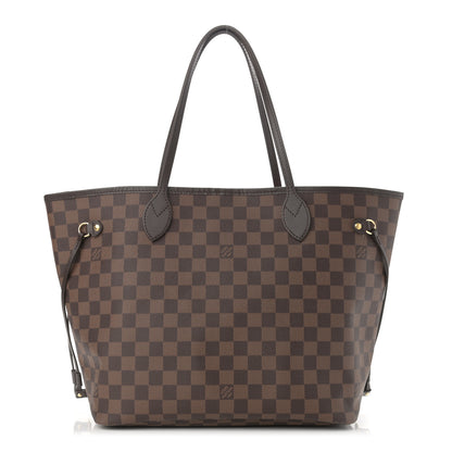 Louis Vuitton Damier Ebene Neo Neverfull MM Rose Ballerine 1 of 9