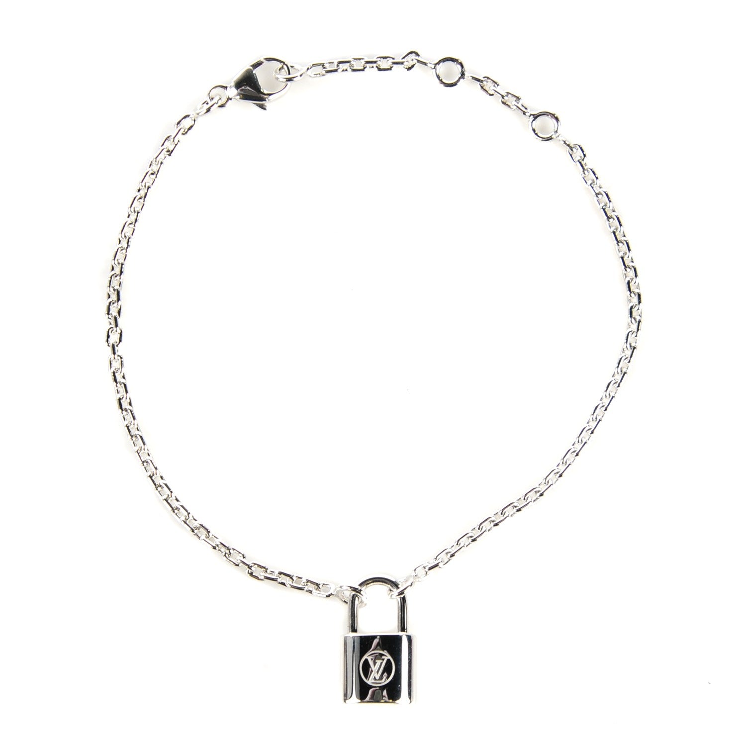 Louis Vuitton Sterling Silver Lockit Bracelet 1 of 6