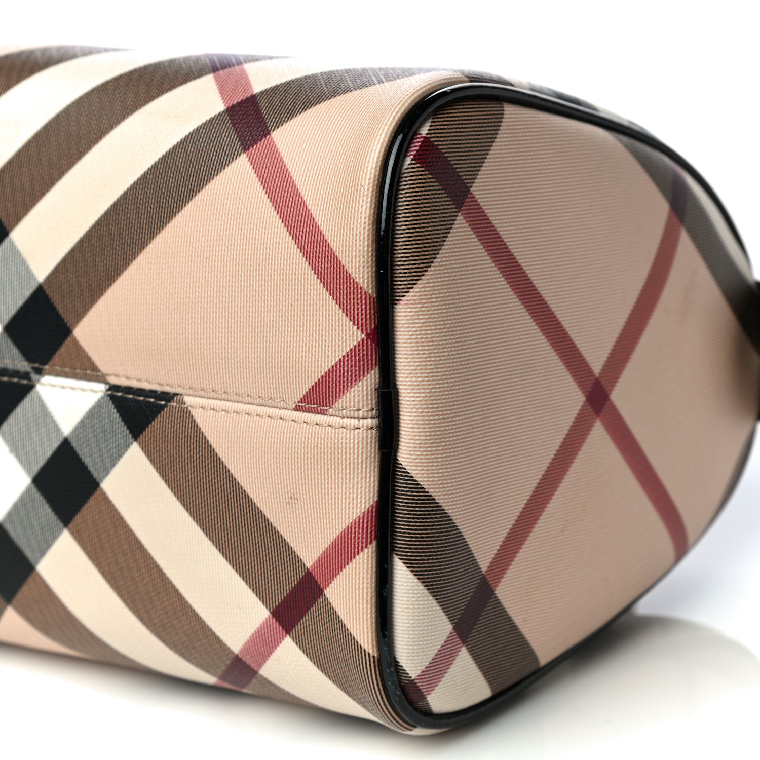 Burberry Nova Check Small Chester Bowling Bag Black 8 of 11