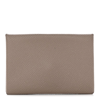 Hermes Epsom Calvi Card Case Gris Asphalt 1 of 14